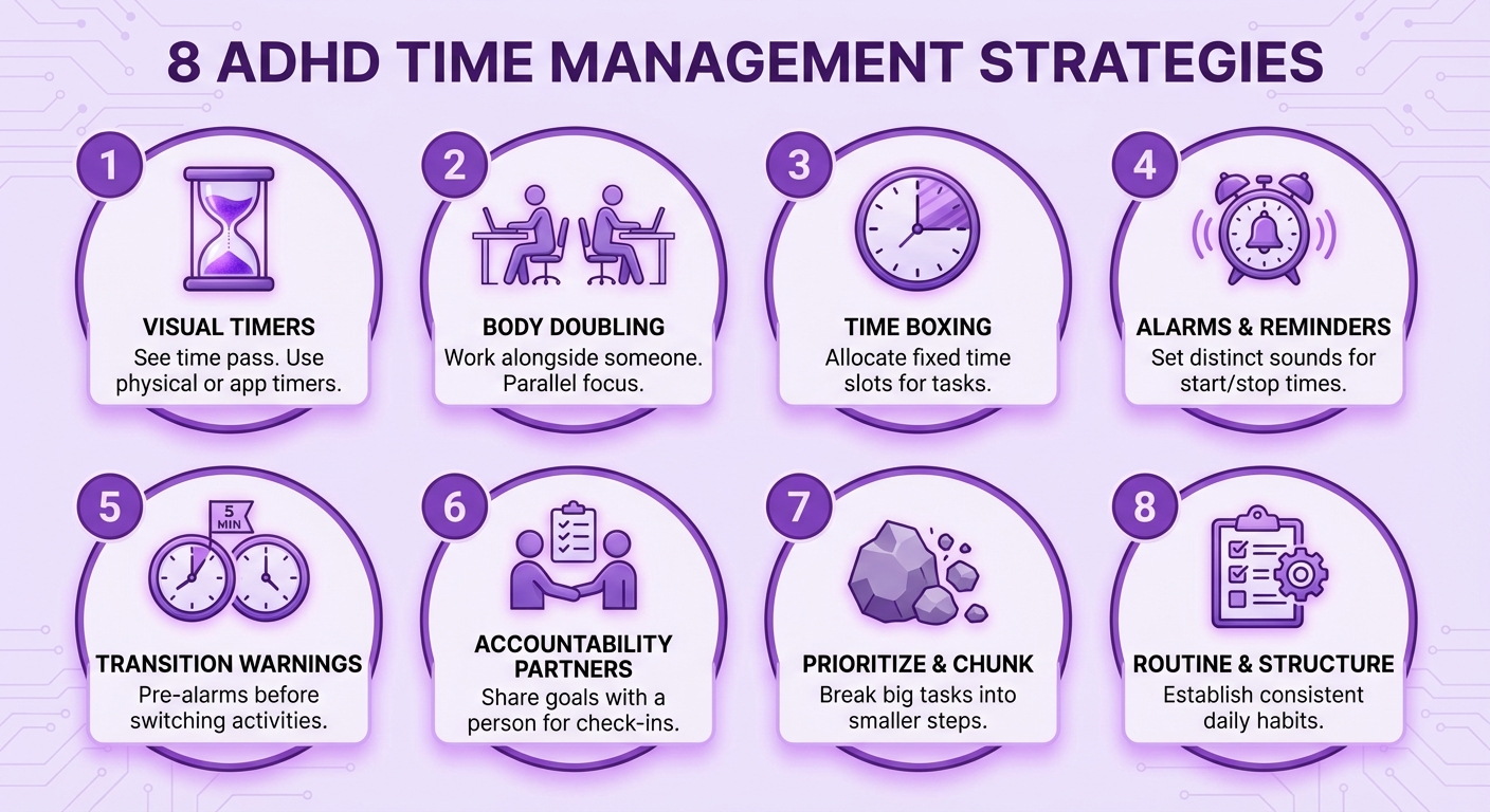 8 ADHD time management strategies ranked by effectiveness in clinical studies