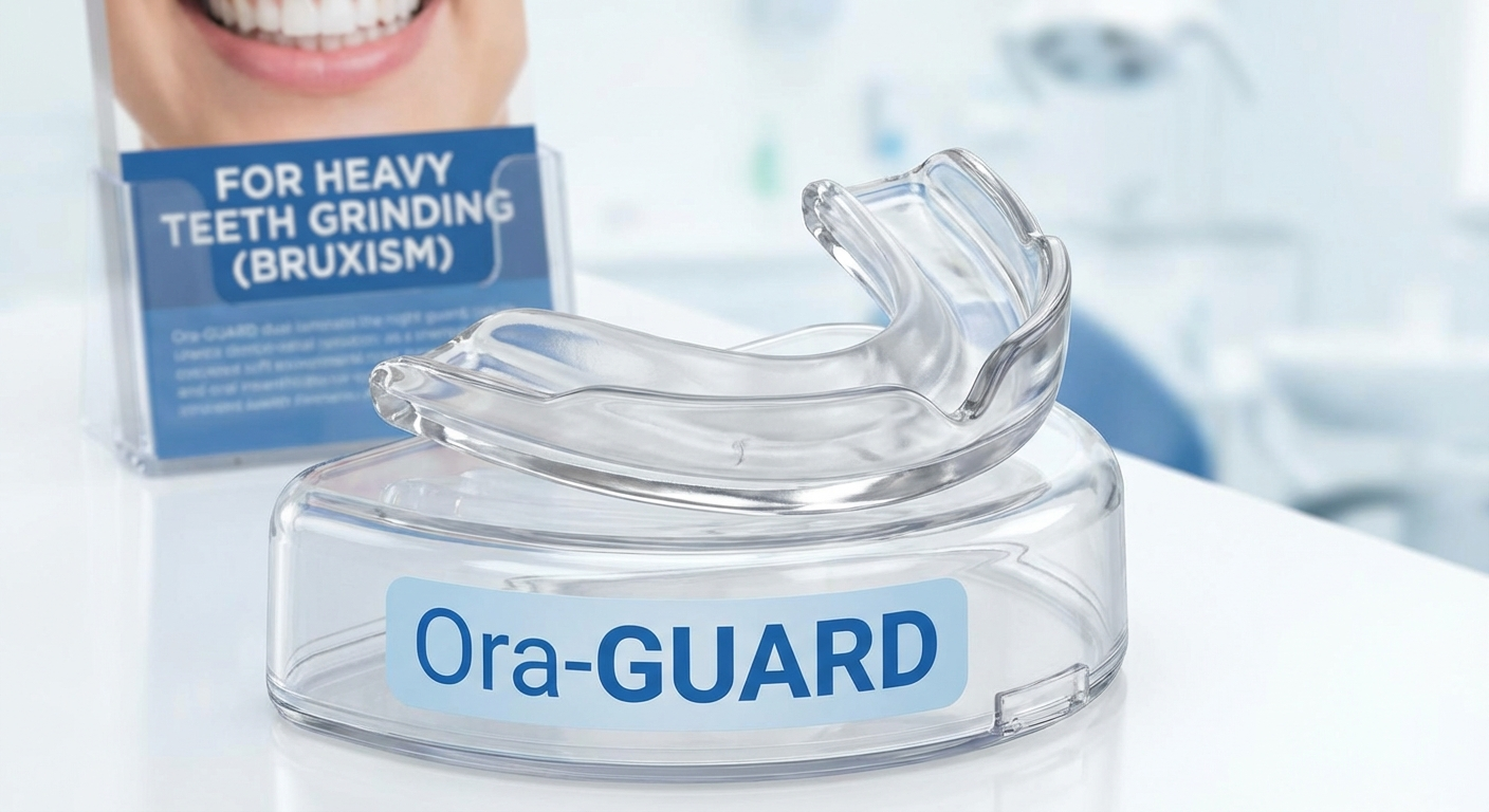 Ora-GUARD dual-laminate dental night guard for heavy teeth grinding and bruxism