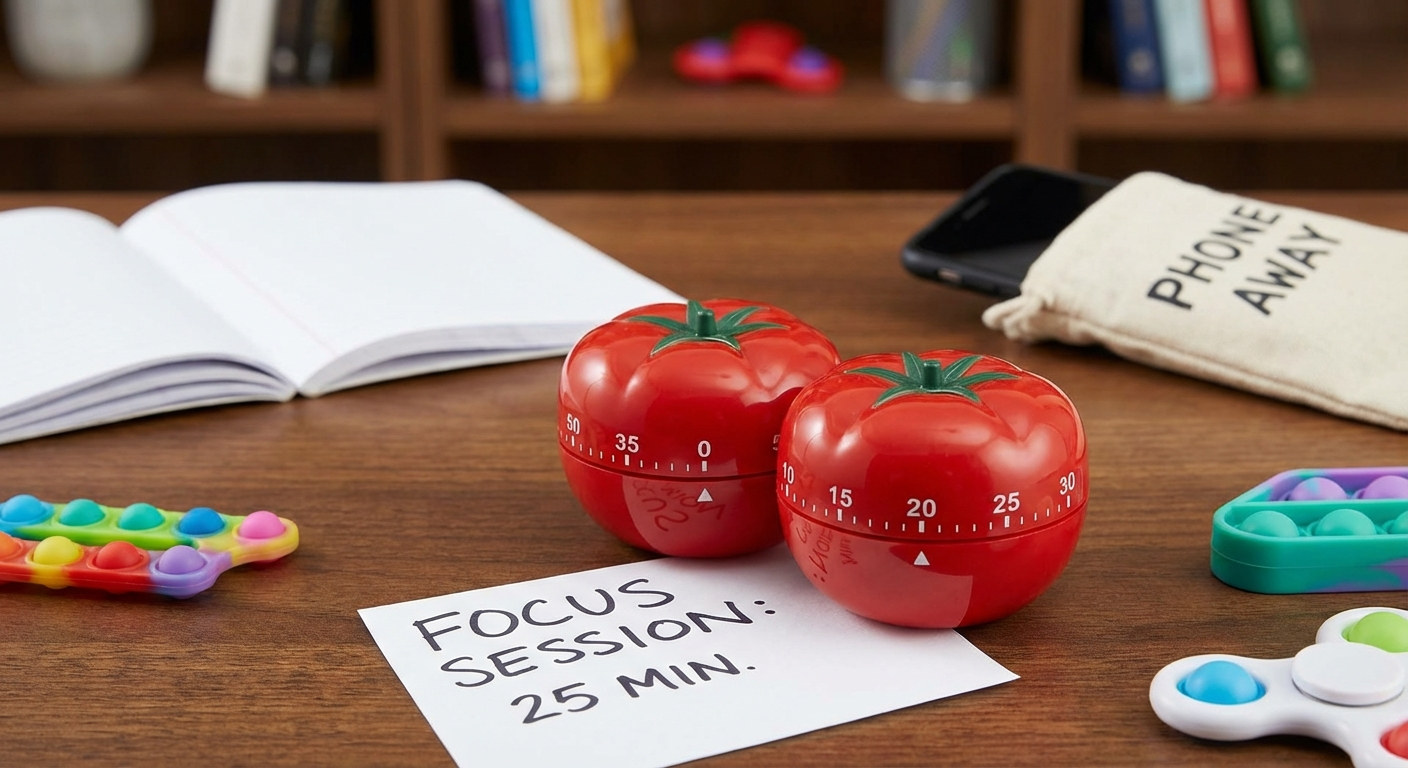 pomodoro technique for adhd image 1