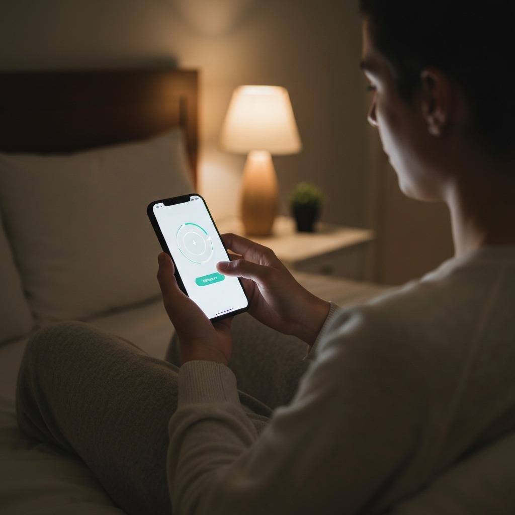 Apple Watch sleep tracking with iPhone Sleep app displaying sleep stages